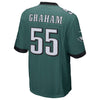 Image of Men's Brandon Graham Midnight Green Philadelphia Eagles Super Bowl LII Champions Patch Game Jersey 2019