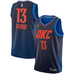 Paul George Oklahoma City Thunder Swingman Jersey - Statement Edition – Navy