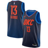 Image of Paul George Oklahoma City Thunder Swingman Jersey - Statement Edition – Navy