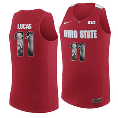 Ohio State LUCAS 11 Scarlet Jersey