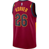 Image of Kyle Korver Cleveland Cavaliers Swingman Jersey Maroon - Icon Edition