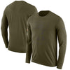 Image of Tampa Bay Buccaneers Men's Long Sleeve Olive Salute to Service Sideline Legend Performance 2018/2019