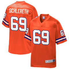 Mark Schlereth Denver Broncos NFL Pro Line Retired Player Jersey  Orange