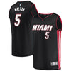 Image of Derrick Jones Miami Heat Branded Fast Break Player Jersey - Icon Edition – Black