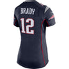 Image of Tom Brady New England Patriots Women's Navy Super Bowl LII Bound Game Jersey 2019