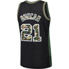 Image of Tim Duncan San Antonio Spurs Mitchell & Ness Straight Fire Camo Swingman Jersey – Black