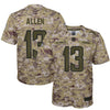 Image of Keenan Allen Los Angeles Chargers Salute to Service Game Jersey - Camo