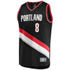 Image of Al-Farouq Aminu Portland Trail Blazers Branded Fast Break Team Color Player Jersey Black - Icon Edition
