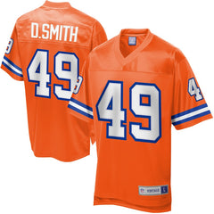 Men's NFL Pro Line Denver Broncos Dennis Smith Retired Player Jersey  Orange