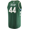 Image of Tyler Zeller Milwaukee Bucks Branded Fast Break Jersey - Icon Edition - Hunter Green