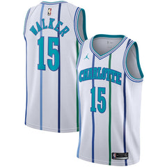 Kemba Walker Charlotte Hornets Hardwood Classics Swingman Jersey – White