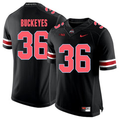 Ohio State BUCKEYES 36 Blackout Jersey