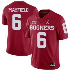 Baker Mayfield 6 Red Oklahoma Sooners Jersey 2018 - 2019