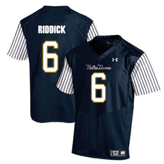 Theo Riddick 6 Navy Notre Dame Fighting Irish Jersey 2018 - 2019