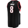 Image of Al-Farouq Aminu Portland Trail Blazers Branded Fast Break Team Color Player Jersey Black - Icon Edition
