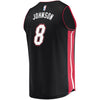 Image of Tyler Johnson Miami Heat Branded Fast Break Player Jersey - Icon Edition – Black