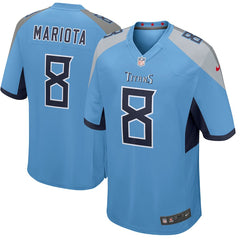 Marcus Mariota Tennessee Titans New Game Jersey – Light Blue 2018/2019