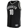 Image of Theo Pinson Brooklyn Nets Branded Fast Break Jersey - Icon Edition - Black