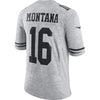 Image of Joe Montana San Francisco 49ers Retired Gridiron Gray II Limited Jersey - Gray 2018/2019