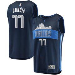 Luka Doncic Dallas Mavericks Branded Fast Break Alternate Jersey – Navy