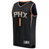 Image of Devin Booker Phoenix Suns Branded Fast Break Jersey Black - Statement Edition