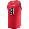 Image of Zach LaVine Chicago Bulls Branded Fast Break Jersey Red - Icon Edition