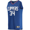 Image of Tobias Harris LA Clippers Branded Fast Break Player Jersey Royal - Icon Edition