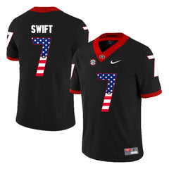 D'Andre Swift 7 Black Georgia Tech Jersey 2018 - 2019