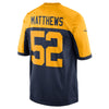 Image of Clay Matthews Green Bay Packers Alternate Game Jersey - Navy