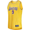 Image of Rajon Rondo Los Angeles Lakers Branded Fast Break Jersey - Icon Edition - Gold