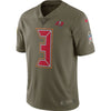 Image of Jameis Winston Tampa Bay Buccaneers Salute to Service Limited Jersey - Olive 2018/2019