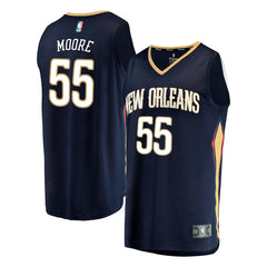 E'Twaun Moore New Orleans Pelicans Branded Fast Break Player Jersey - Icon Edition – Navy