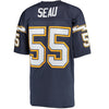 Image of Junior Seau San Diego Chargers Mitchell & Ness Replica Retired Player Jersey - Navy