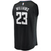 Image of Lou Williams LA Clippers Branded Fast Break Jersey Black - Statement Edition