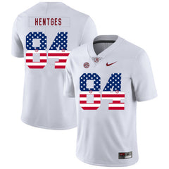Hale Hentges 84 White Alabama Crimson Tide Jersey 2018 - 2019