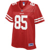 Image of George Kittle San Francisco 49ers Pro Line Women's Team Player Jersey – Scarlet 2018/2019