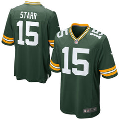 Green Bay Packers Bart Starr Retired Player Game Jersey - Green