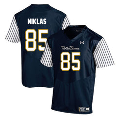 Troy Niklas 85 Navy Notre Dame Fighting Irish Jersey 2018 - 2019