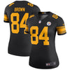 Image of Antonio Brown Pittsburgh Steelers Women's Color Rush Legend Jersey - Black 2018/2019