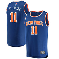 Frank Ntilikina New York Knicks Branded Fast Break Jersey Royal - Icon Edition