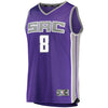 Image of Bogdan Bogdanovic Sacramento Kings Branded Fast Break Road Player Jersey - Purple