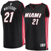 Image of Hassan Whiteside Miami Heat Branded Fast Break Jersey Black - Icon Edition