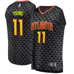 Trae Young Atlanta Hawks Branded 2018 NBA Draft First Round Pick Fast Break Jersey Black – Icon Edition