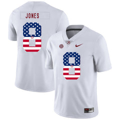 Julio Jones 8 White Alabama Crimson Tide Jersey 2018 - 2019