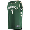 Image of Thon Maker Milwaukee Bucks Branded Fast Break Road Player Jersey Green - Icon Edition