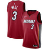 Image of Dwyane Wade Miami Heat Swingman Jersey - Statement Edition – Red