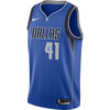 Image of Dirk Nowitzki Dallas Mavericks Swingman Jersey Royal - Icon Edition