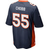 Image of Bradley Chubb Denver Broncos 2018 NFL Draft Pick Game Jersey  Navy