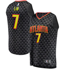 Jeremy Lin Atlanta Hawks Branded Fast Break Jersey - Icon Edition - Black