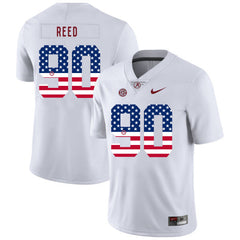 Jarran Reed 90 White Alabama Crimson Tide Jersey 2018 - 2019